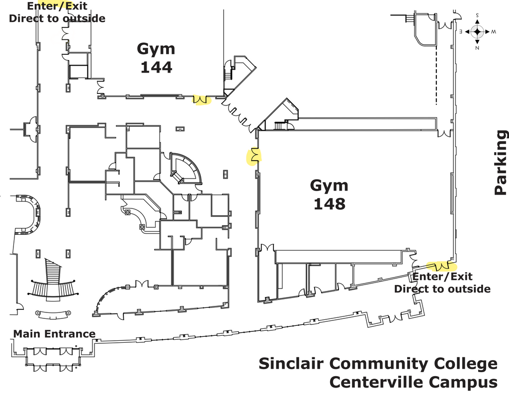 Sinclair Community College Centerville Campus Gym 144 - Wednesday - Color Guard