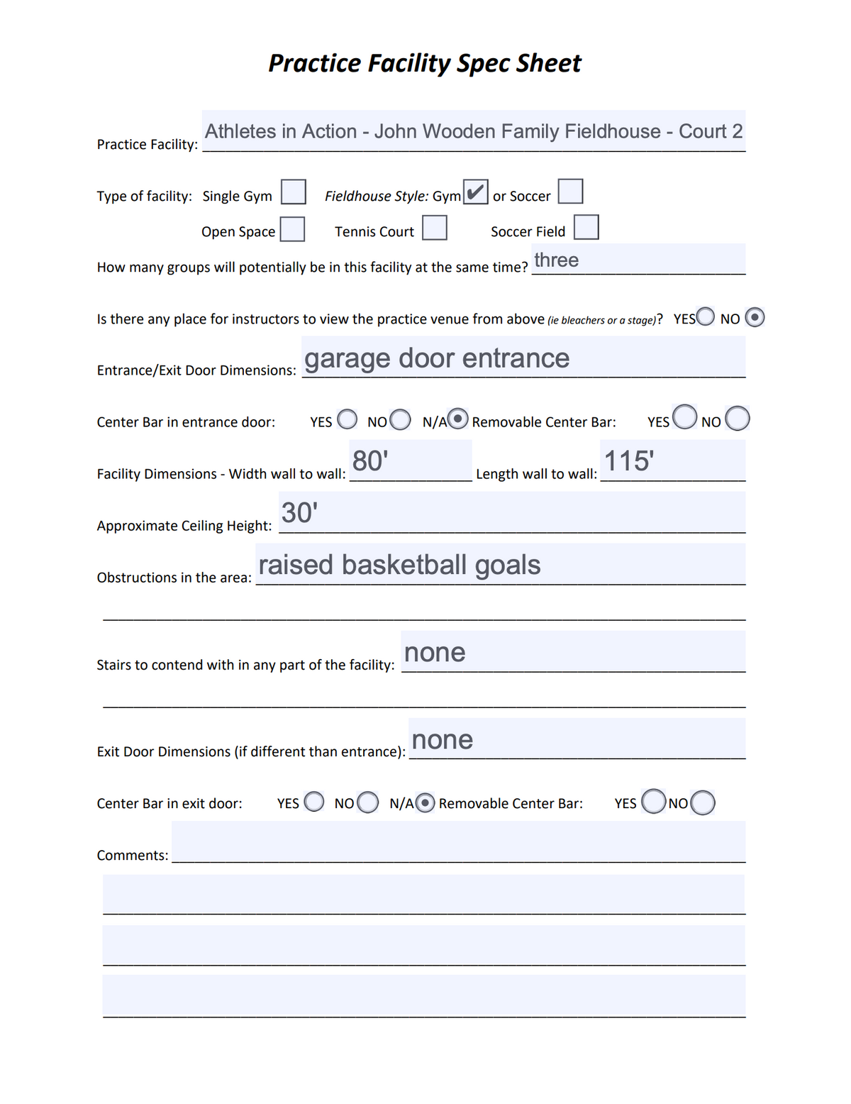 Athletes In Action Court 2 - Friday - Color Guard