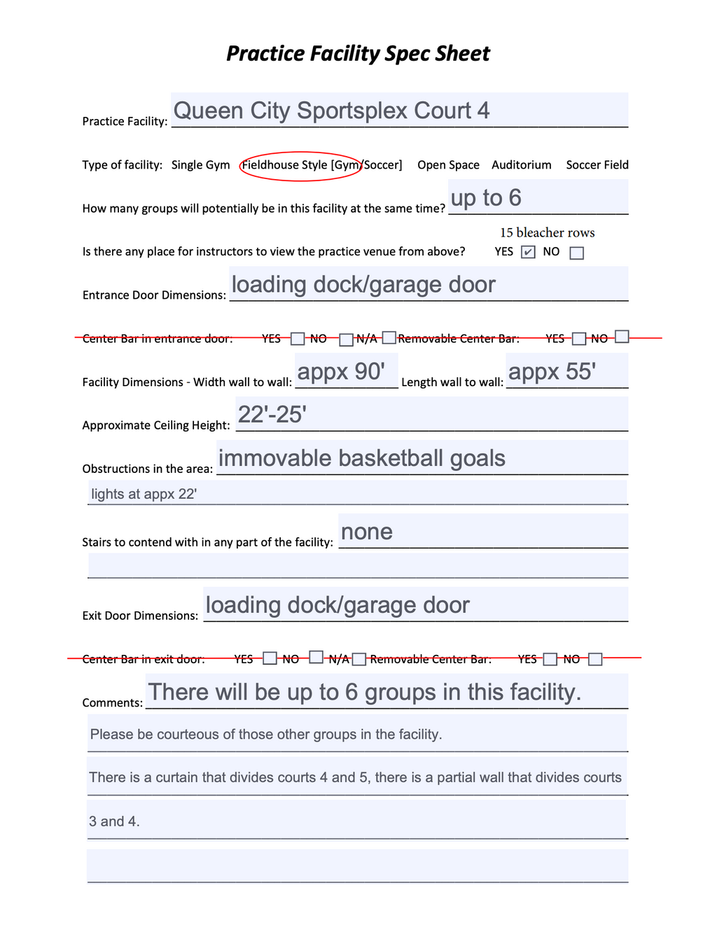 Queen City Sportsplex Court 4 - Friday - Color Guard
