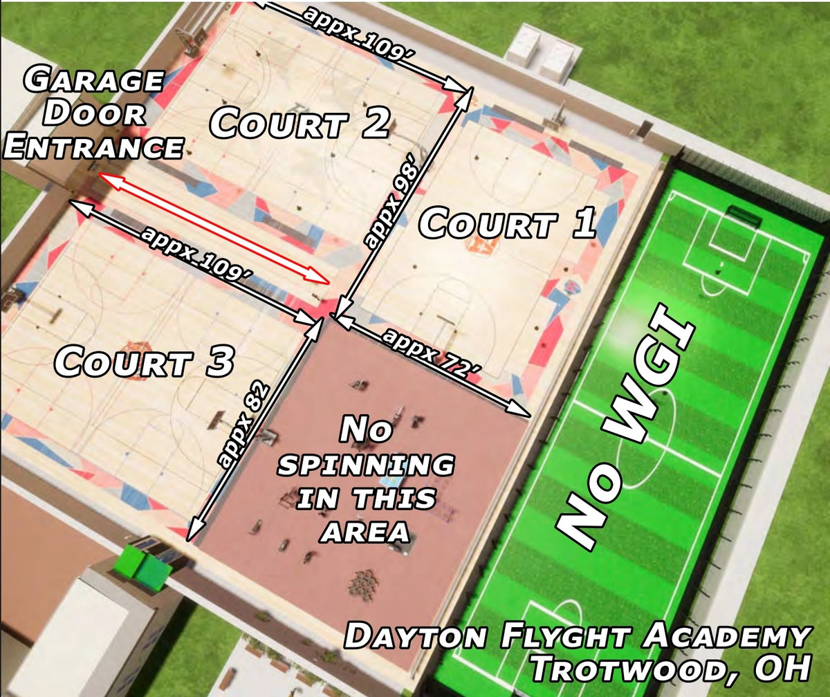 Dayton Flyght Academy Court 1 - Friday - Color Guard