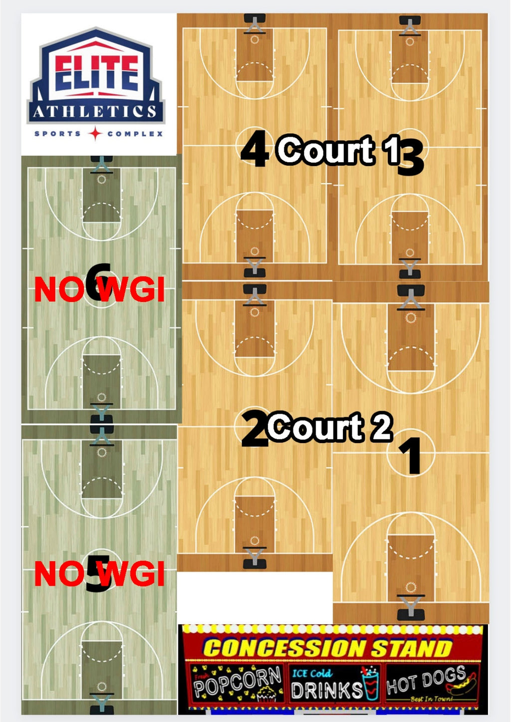 Elite Athletics Court 1 - Friday - Color Guard