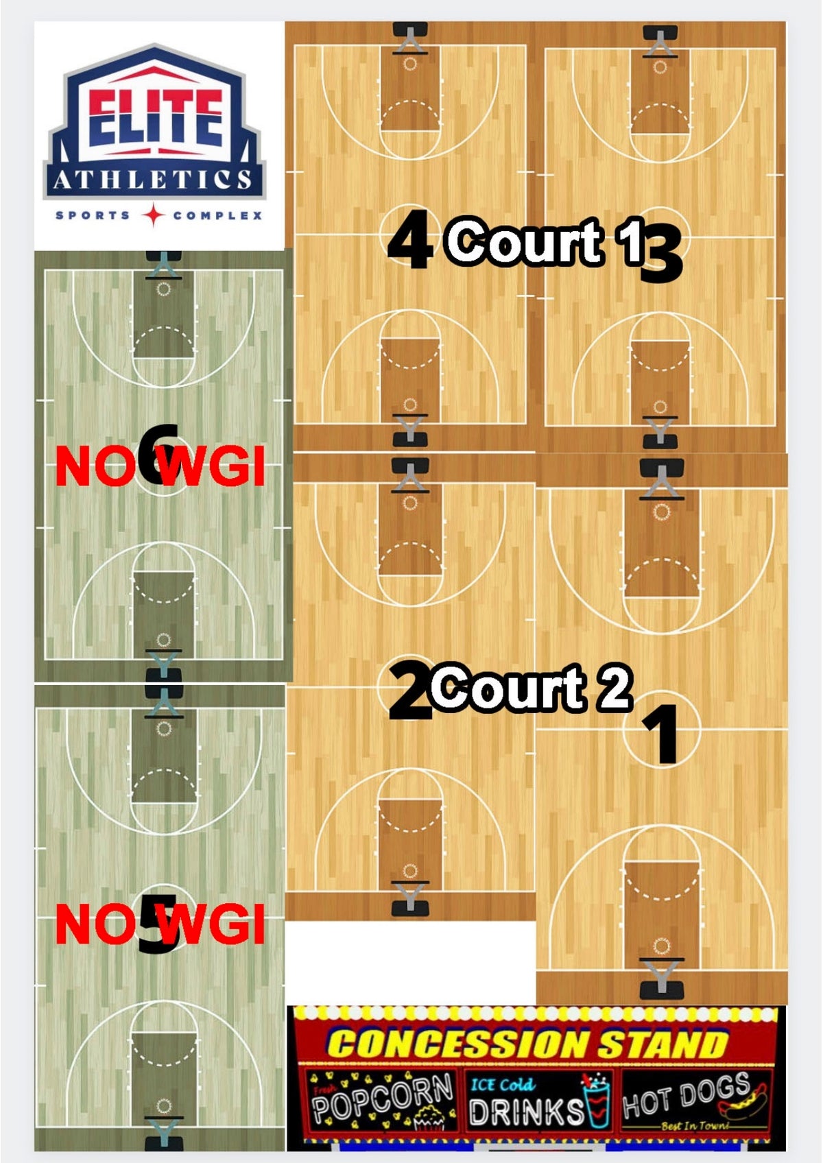 Elite Athletics Court 1 - Friday - Color Guard